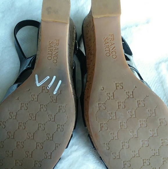 Franco Sarto cork wedge sandals - Picture 4 of 8